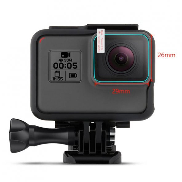 GoPro Hero 6 Uyumlu Ekran ve Lens Koruyucu - 5