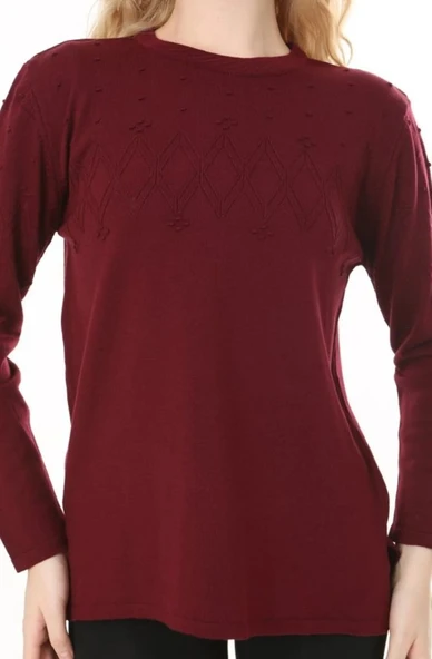 Kadın İnce Triko Günlük Mevsimlik kazak - 11