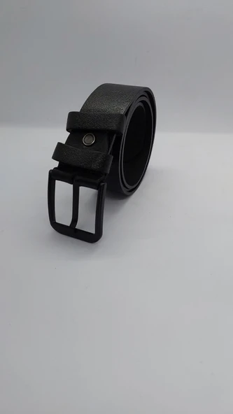 Hakiki Manda Derisi Siyah Çelik Tokalı Erkek Kot Pantalon Kanvasa Uygun Erkek Kemer - 4