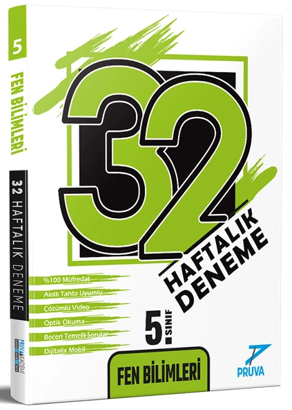 5.Sınıf Pruva Fen Bilimleri Soru Bankası +32 Hafta Denemeleri (Hediyeli) - Resim 2