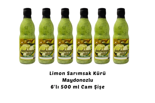 Limon Sarımsak Kürü Maydanozlu 6 x 500 ml Cam El Yapımı - 3