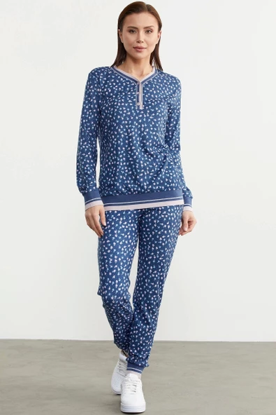 Sementa 76312 Desenli Yumoş Pijama Takım