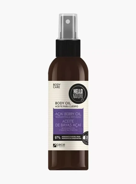 HELLO NATURE ACAI BERRY OIL BODY MIST 130 ML