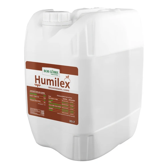 Humilex - 20LT Hümik ve Fulvik Asit İçerikli Sıvı Organik Madde Gübresi(Fabrikadan Halka Üretim Zinciri Kampanyası ile Satılmaktadır.)