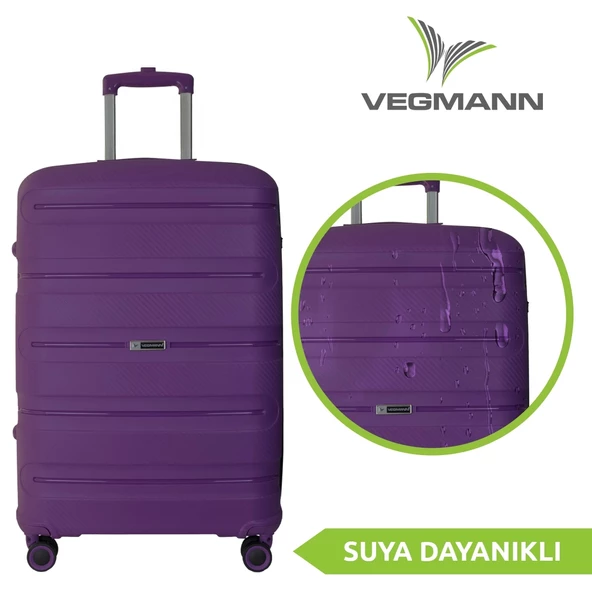 Vegmann Polipropilen (PP) Atlas Violet Orta Boy Valiz - 3