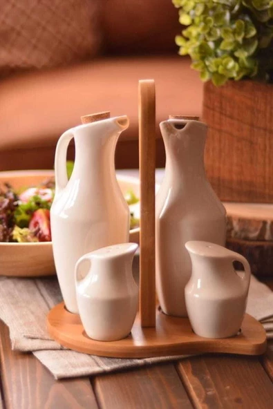 Bambum Tile Yağlık Sirkelik Tuzluk Biberlik - 5