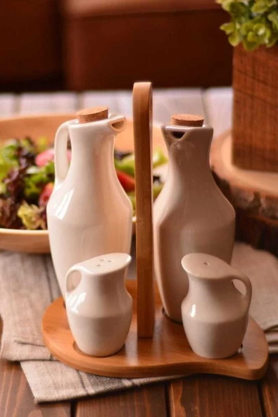 Bambum Tile Yağlık Sirkelik Tuzluk Biberlik - 3