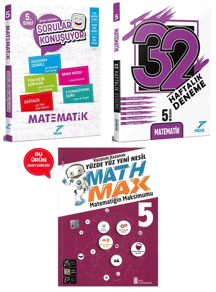 5.Sınıf Pruva Matematik Soru Bankası + 32 Hafta Denemeleri (Hediyeli) - 4