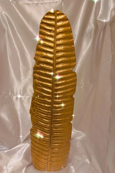 Yaprak Vazo Gold Vazo 57cm - 5