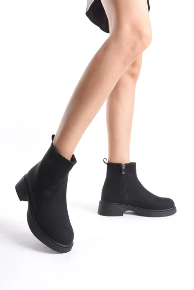 Kadın Mini Bootie Hafif Taban Tam Kalıp Günlük Kışlık Bot Ayakkabı - 6