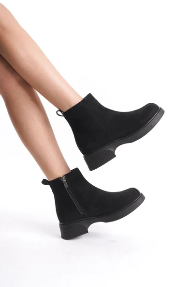 Kadın Mini Bootie Hafif Taban Tam Kalıp Günlük Kışlık Bot Ayakkabı - 9