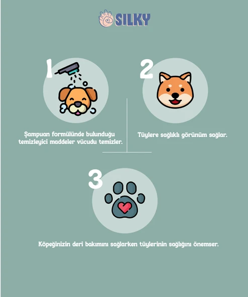 SilkyPetWash - Köpeklere özel Doğal AloeVera Özlü Şampuan - 400ml - 2
