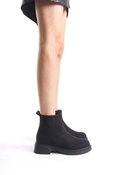 Kadın Mini Bootie Hafif Taban Tam Kalıp Günlük Kışlık Bot Ayakkabı - 7