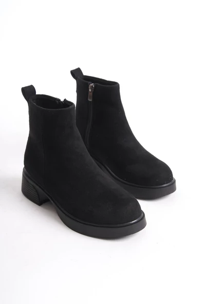 Kadın Mini Bootie Hafif Taban Tam Kalıp Günlük Kışlık Bot Ayakkabı - 12