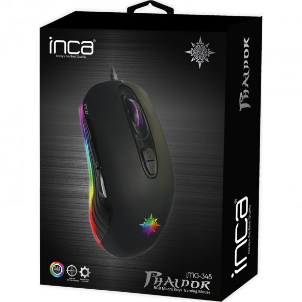 Inca IMG-348 Phaldor Usb Rgb Gaming Mouse - 4