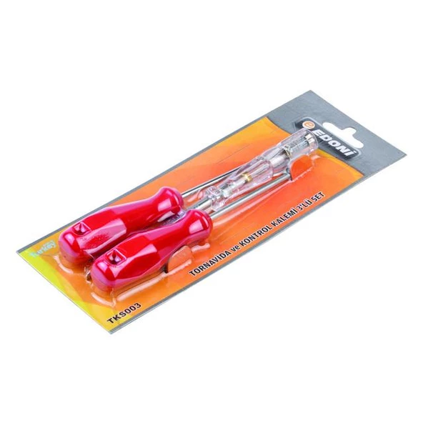 EDONİ TORNAVİDA VE KONTROL KALEMİ 3 LÜ SET