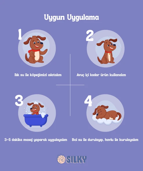 SilkyPetWash - Köpeklere özel Doğal Lavanta Özlü Şampuan - 400ml - 2