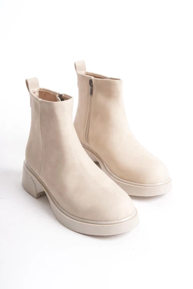 Kadın Mini Bootie Hafif Taban Tam Kalıp Günlük Kışlık Bot Ayakkabı - 4