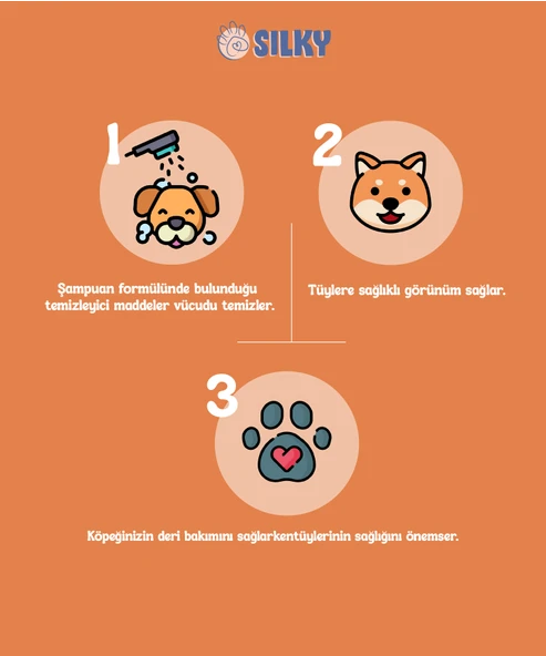 SilkyPetWash - Köpeklere özel Doğal Kavun Özlü Şampuan - 400ml - 3
