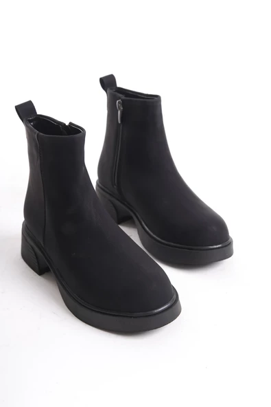 Kadın Mini Bootie Hafif Taban Tam Kalıp Günlük Kışlık Bot Ayakkabı - 8
