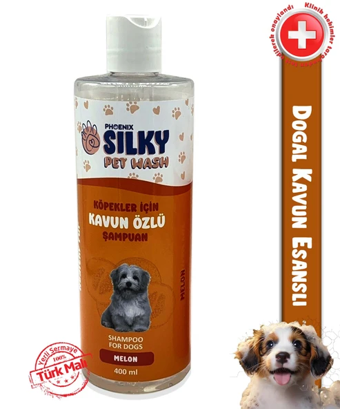 SilkyPetWash - Köpeklere özel Doğal Kavun Özlü Şampuan - 400ml