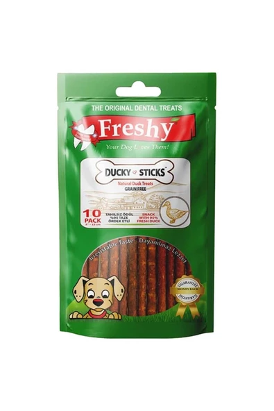 Freshy Tahılsız Ördekli Etli Sticks Köpek Ödülü 10"lu - 100gr