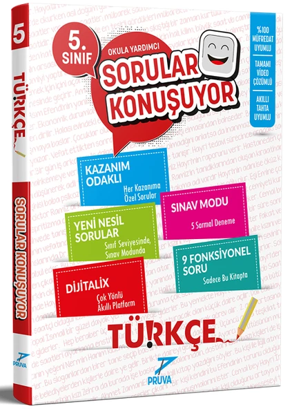 5.Sınıf Pruva Türkçe Soru Bankası+32 Hafta Denemeleri (Hediyeli) - 3