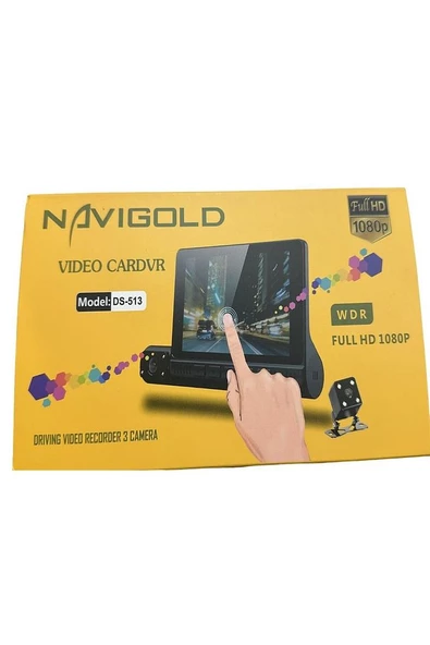 Navigold DS-513 Full Hd 1080P Dokunmatik Araç Içi Dvr Kamera 3 Kameralı - 3