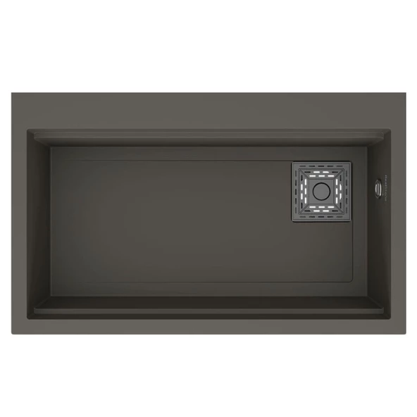 Real Stone LİKYA 75,5x47 cm Gri Granit Mutfak Eviyesi