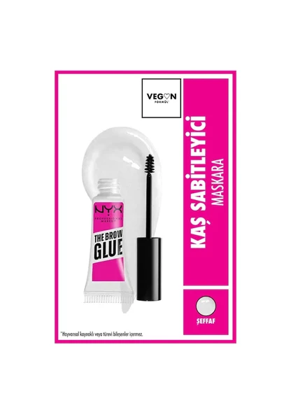 NYX Professional Makeup The Brow Glue Instant Brow Styler Şeffaf Kaş Sabitleyici Maskara