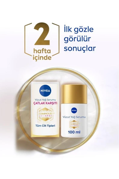 Nivea Luminous Çatlak Karşıtı Vücut Yağı Serumu 100 ML - 5