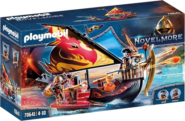 Playmobil 70641 Novelmore Şövalyeleri Gemisi 4 yaş ve üzeri çocuklar için uygundur