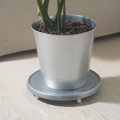 SUMUHOME AKERBAR GALVANİZLİ TEKERLEKLİ SAKSI ALTI 31 CM - 3