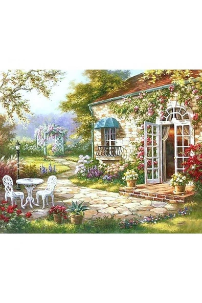 Canvas Keyif Bahçesi Boyama  Seti Rulo ürün görseli 1