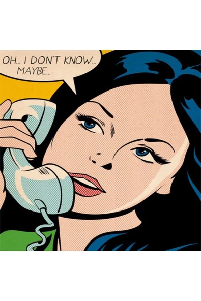 Canvas Popart Maybe Sayılarla Boyama Seti  Rulo ürün görseli 1