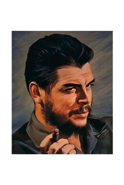 Canvas Che Guevara Sayılarla Boyama Seti  Kasnaklı 90 x 110 cm ürün görseli 1