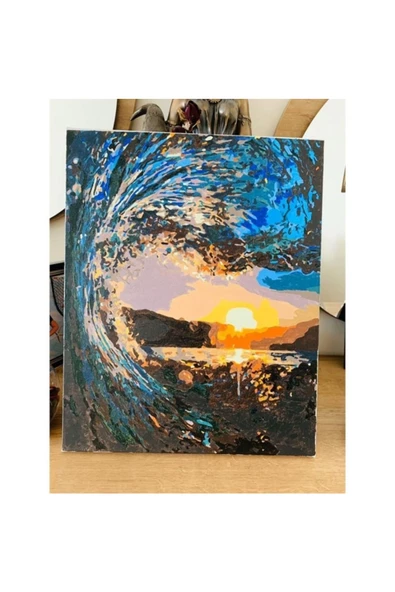 Canvas Rio De Jenario Dalgasi Sayılarla Boyama Seti Rulo ürün görseli 1