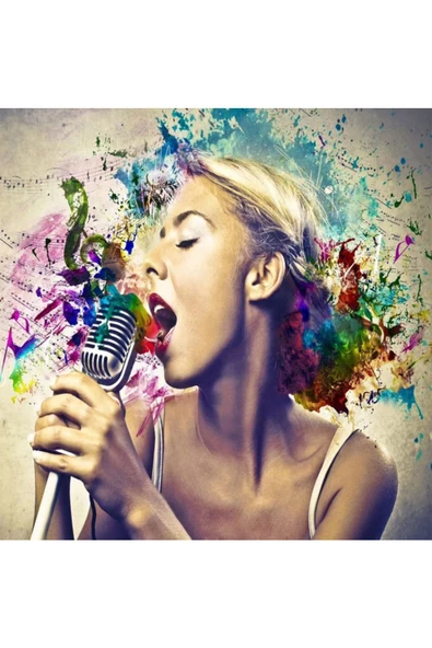 Canvas Renkli Notlar Sayılarla Boyama Seti Rulo ürün görseli 1