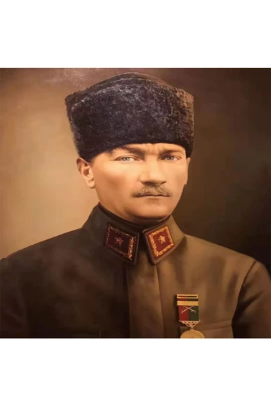 Canvas Ulu Önder Atatürk Sayılarla Boyama Seti Rulo