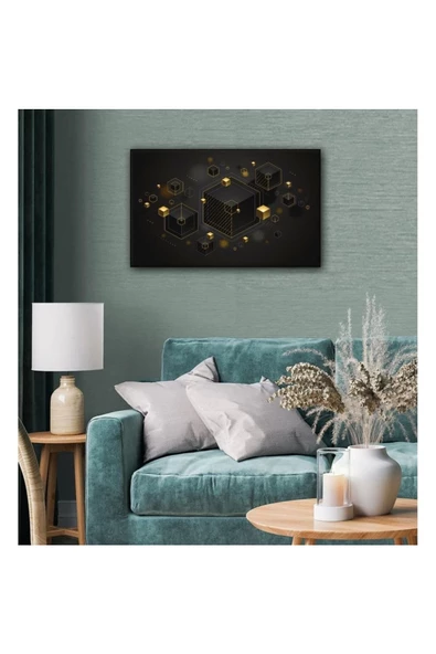 Kanvas Tablo 3D Dekoratif Küp ürün görseli