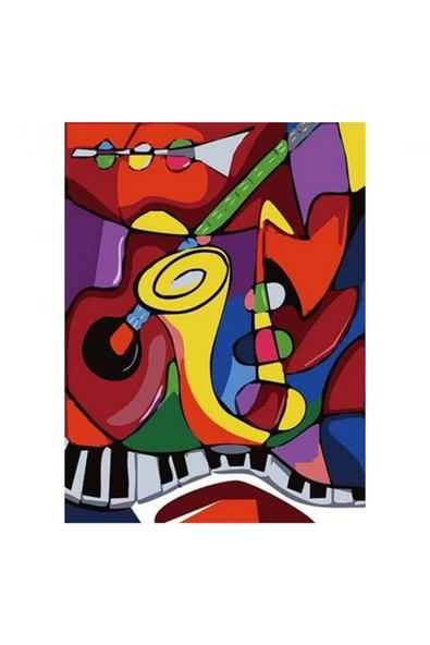 Canvas Picasso  Sayılarla Boyama Seti  Kasnaklı 100 x 140 cm ürün görseli 1