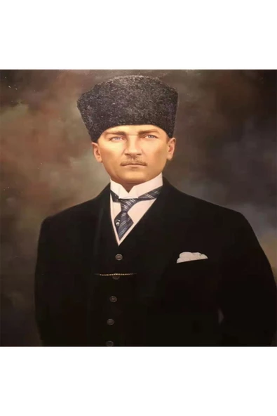 Canvas Ulu Önder Atatürk 2 Sayılarla Boyama Seti Rulo
