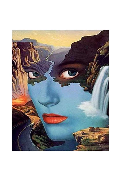 Canvas Bir Varoluş Hikayesi Sayılarla Boyama Seti  Kasnaklı 40 x 50 cm ürün görseli