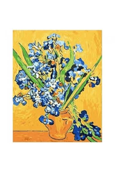 Canvas Van Gogh Süsen Sayılarla Boyama Seti  Kasnaklı 60 x 75 cm ürün görseli 1