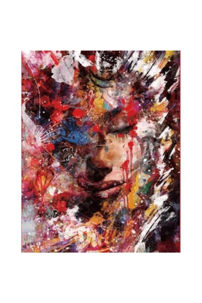 Canvas Renk Kraliçesi Sayılarla Boyama Seti  Kasnaklı 90 x 110 cm ürün görseli 1