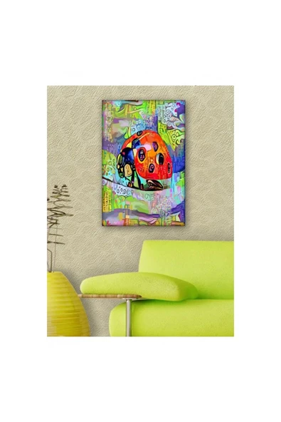 Kanvas Tablo Uğur Böceği Sanatsal 35 x 50 cm