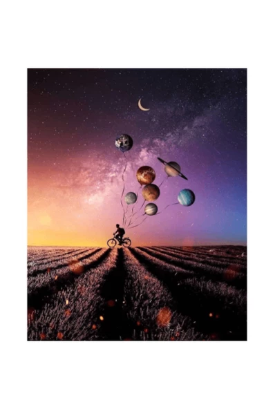 Canvas Peşimdeki Evren Sayılarla Boyama Seti Rulo ürün görseli 1