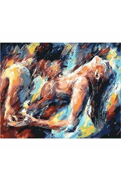Canvas Aşk Ve Sayılarla Boyama Seti Kasnaklı 40 X 50 Cm