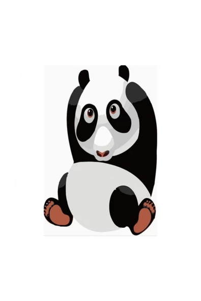 Canvas Uykulu Panda Sayılarla Boyama Seti Rulo ürün görseli