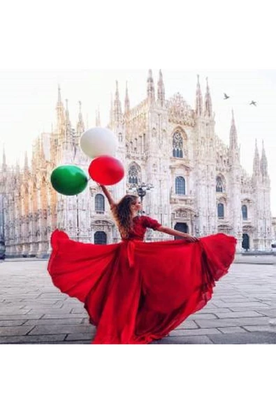 Canvas Üç Balon Sayılarla Boyama Seti  Rulo ürün görseli 1